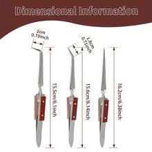 3pcs/1set Precision Soldering Pliers - Straight Pliers - Bent Nose Pliers - Pointed Nose Pliers, Suitable For DIY Jewelry, Welding And Repair, Durable Metal Structure - Multicolor - View 2