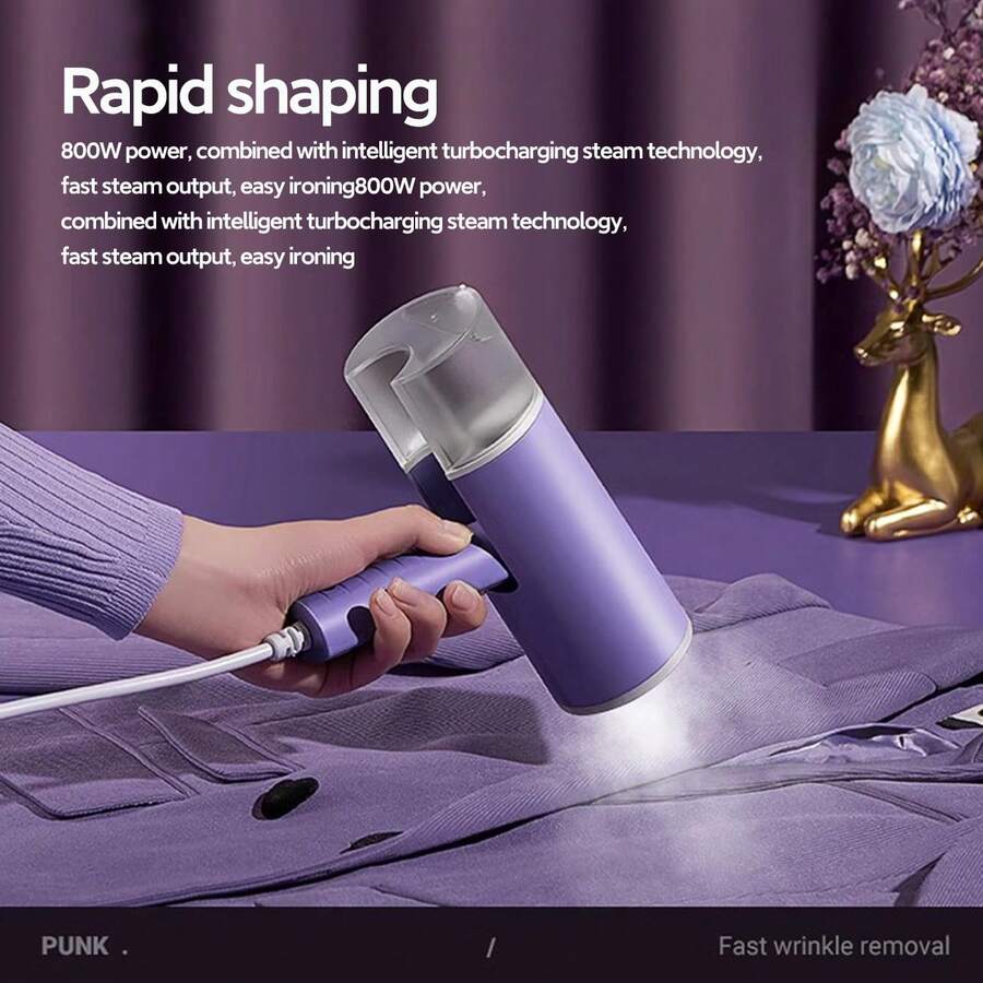 OBOVAY 1 Hand-Held Multi-Function Steam Iron, Fast Heating, Lightweight Hand-Held, Constant Temperature Ironing, High-Power Steam Iron To Quickly Remove Fabric Folds, High-Temperature Steam And High-Temperature Heating Bottom Plate Ironing Two-In-One. - EU E Type Plug(220-240V) - View 1