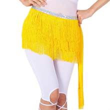 1pc Latin Dance Tassel Hip Scarf, Belly Dance Waist Chain With Fringe, Shimmering Tassel Waist Belt For Shaking Hip, Carnival Party Costume Accessoryt, Suitable For Women's Dance Costumes, Beach Music Festival Shiny Dress - Multicolor - View 13