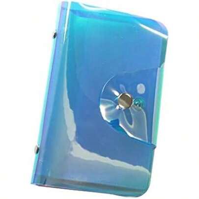 VNC 20 Slots Stamping Nail Art Light Blue Nail Art Stamp Plate Collection PVC Clear Color Image Plate Organizer For 6X12cm Size Stamping Plate Collection