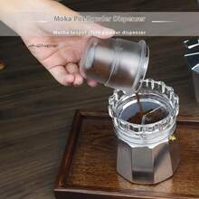 1 pieza de tamper de café para barista casero, anillo de dosificación de polvo rotativo, distribuidor de café, nivelador, accesorio - A5 - Ver 5