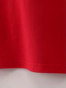 Basketball Star T-Shirt, Unisex Short-Sleeve, N Retro Brand T-Shirt, Summer Top, Streetwear 0, Casual Short-Sleeve Crew Neck Top, Machine Washable, Comfortable And Fit For All Seasons, Unique Pattern T-Shirt, Comfortable Fit, Loose Fit, Casual Wear, Top, Men's T-Shirt, Halloween, Casual, Christmas - 紅色 - 查看 4