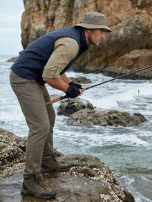 Men's Outdoor Vest, Summer Sleeveless Breathable Multi-Pocket Jacket, Fishing Utility Waistcoat With Mesh Lining - Navy Blue - View 7