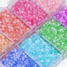 80/95颗彩色玻璃珠，珠宝制作DIY手工串珠，散珠配件，服装辅料 - diy - 查看 2
