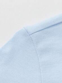 Balabala Camiseta de manga larga para niños, cuello redondo casual, ajuste cómodo, diseño colorido, ropa duradera para primavera - azul hielo - Ver 3