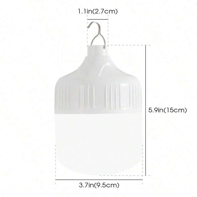 Portable Camping Light, Multi-Speed Spherical Lamp, Flashing Light, Suitable For Camping Lighting, Emergency Signaling, Outdoor Essential - White - View 3