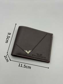 男士PU皮钱包2件套 - 大容量多卡位 | 可装身份证、信用卡和现金 - 彩色 - 查看 2