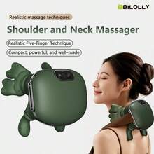 Shoulder And Neck Massager, Wireless USB Electric Massager With 6D Hand Massage Simulation, Neck Massager, Manual Massage Replacement, With Heating Function, Relaxes Tense Muscles, Neck And Shoulder Relief, Ideal As A Gift - 綠色 - 查看 8