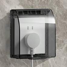 1pc Transparent Waterproof PC Socket Dust Cover, Suitable For Bathroom, Kitchen, Living Room Electrical Outlets, Leakage Protection, Easy Installation - Multicolor - View 9