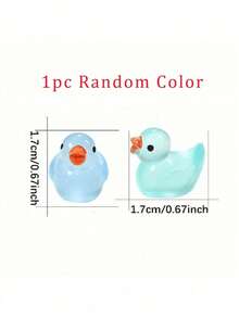 100pcs Glow-In-The-Dark Resin Mini Animal Assorted Colors, No Electricity Needed, Suitable For Garden, Party, Miniature Landscape, Aquarium, Doll House Decor, Christmas - Multicolor - View 6