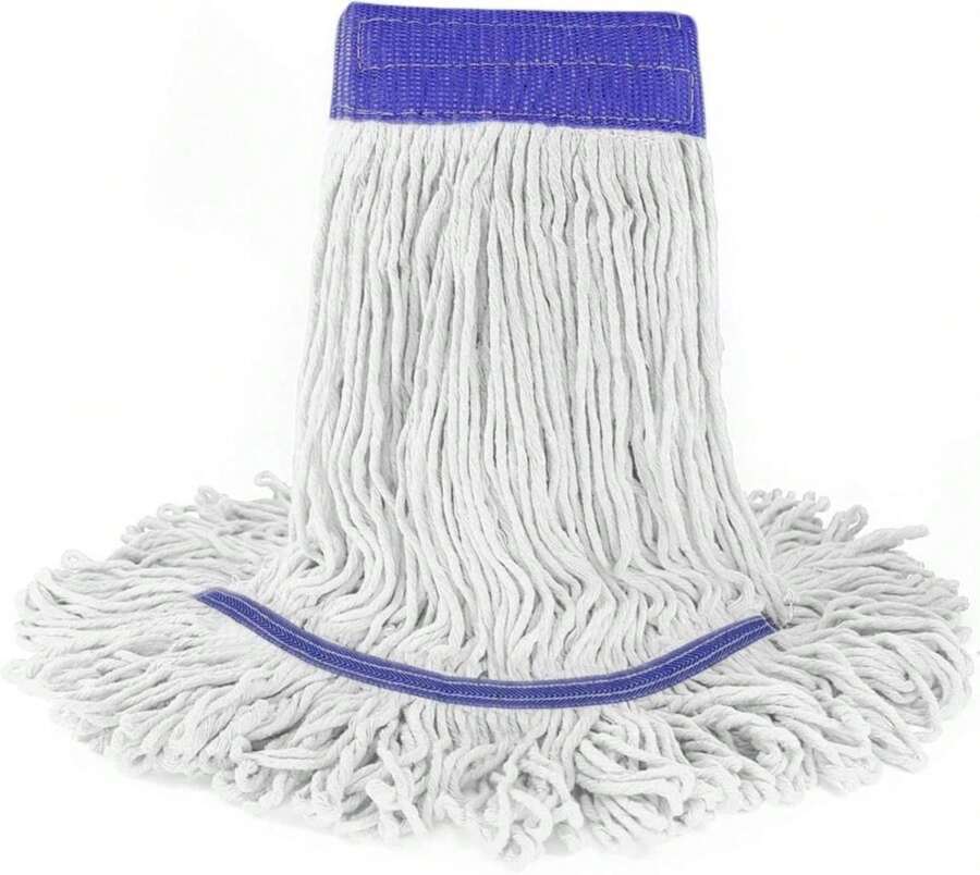 Loop End Commercial String Mop Head, String Cotton Mop Heads, 6 Inch Headband, Mop Head Replacement For Home, Highly Absorbent,Industrial And Commercial Use - ColorE - 查看 1