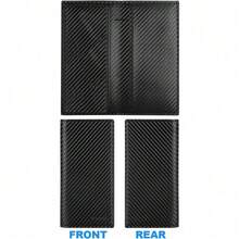 Premium Leather Checkbook Cover For Men And Women Checkbook Holder Wallet RFID Blocking - 黑碳 - 查看 5
