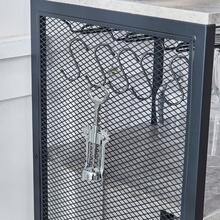 3pcs Bar Table Set, Breakfast Bar Table And 2 Stools Set With Wine Racks, Glass Holders, Shelves & Hooks, Counter Height Dining Table Set For Kitchen Living Room Dining Room Home Bar - Grey Marble - View 11