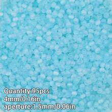 80/95颗彩色玻璃珠，珠宝制作DIY手工串珠，散珠配件，服装辅料 - diy - 查看 28