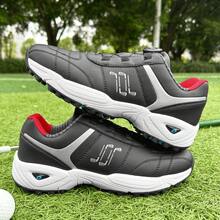 Unisex All-Weather Traction Lightweight Golf Shoes - Suitable For Lawn Course, Casual Wear And Outdoor Sports, Dual-Use For Daily Commute And Course - White/Black/Gray Design, Casual Sports Shoes | Durable Rubber Sole, Versatile - Black - View 6