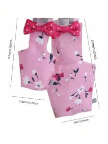 1pc Washable Bird Diaper - Reusable Waterproof Parrot Diaper Liner, Suitable For Cockatiel, Cockatoo And Parakeet Flight Suit Lining - A Series Girly Pink S - View 3