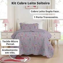 Double-Sided Single Bedspread Set For Girls And Children, Premium Decoration, 2 Pieces. Unmissable! - 公主 - 查看 2