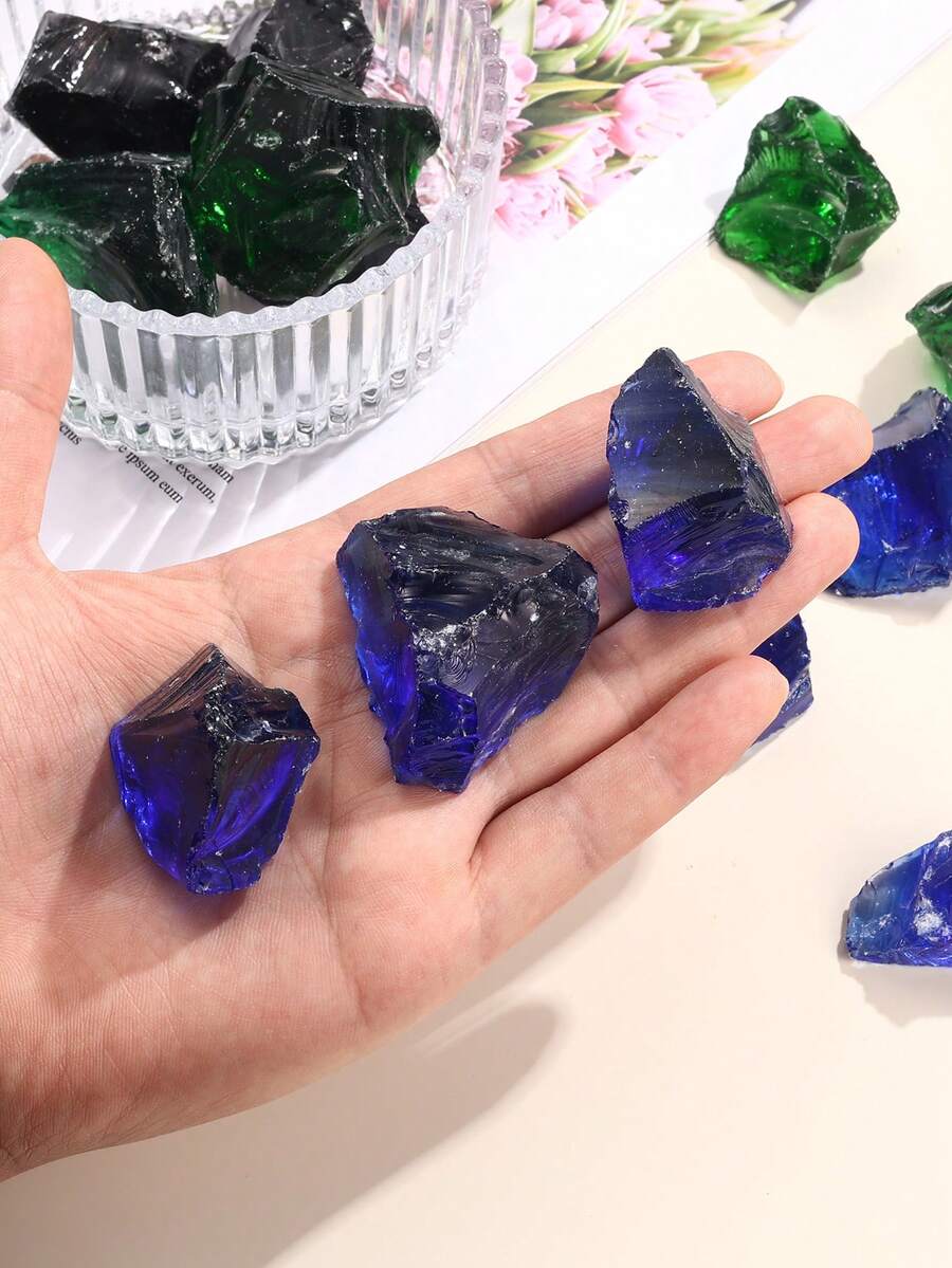 天然水晶原石，天然绿色萤石，香薰扩香石，水晶工艺品，装饰品，消磁石，家居装饰品，珠宝首饰，岩石和水晶 - 天然原石 - 查看 1