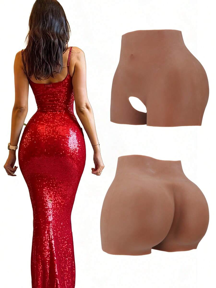 Seamless Butt Lift High Waist Shaping Panties, Booty Enhancing Tummy Control Underwear For Women - Bronze - View 1