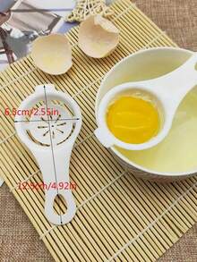 白色塑料蛋清分离器/蛋黄分离器/蛋清滤网，家用鸡蛋工具，烹饪烘焙工具，厨房小工具 - 白色 - 查看 6