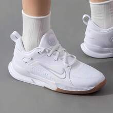 Youth Nike Dunk Low BG Casual Sneakers - White - View 7