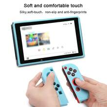 3pcs TPU Solid Color Protective Case Soft Shell Set For Nintendo Switch, Anti-Drop Protection - Baby Blue - View 4