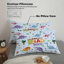 3件套恐龙主题床上用品套装（1个被套+2个枕套，不含填充物），色彩鲜艳的可爱卡通恐龙图案，适合日常使用、节日、送给爱人、朋友、家人的礼物，柔软、保暖、亲肤的被套，多种尺寸可选，特大尺寸，温暖可爱，简约优雅，适合女孩、男孩和青少年的卧室、客房。 - 6517+SJT+C - 查看 8