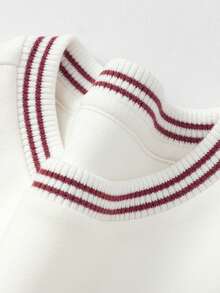 Balabala Tom And Jerry Boys Crew Neck Sweatshirt, Playful Cartoon Print, Comfortable Fit, Spring Weekend Wear - Off-white - View 3