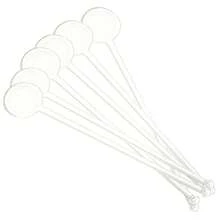 100PCS Mezcladores de Plástico Transparente para Cócteles, Café y Bebidas