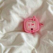 Cartoon Foldable Oversized Protective, Pro, Wireless Earphones 2/3, Full Coverage Silicone, Cute Design Women - 粉色 - 查看 3