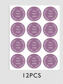 Custom Round Stickers, Vinyl Stickers Wedding, Personalized Thank You Stickers Business, Sage Party Favor Labels, Custom Circle Stickers - Type B - View 16