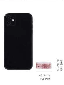 Vintage New Year Red Flash PET Tape Sparkling Tapes Scrapbooking Masking Tape Bow Love Retro Adhesiva Decoration Junk Journaling Materials Tape - Multicolor - View 11