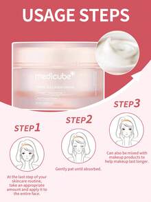 1瓶50毫升 Medicube 三重胶原蛋白霜 4.0 - 紧致、抗皱、提亮和修护。三重胶原蛋白 + 法国水解弹性蛋白 + 烟酰胺。滋养质地，深层补水，提亮肤色，紧致肌肤。适合初老及熟龄肌肤，早晚日常护肤。 - 三重膠原蛋白乳霜 4.0 50 ml - 查看 5