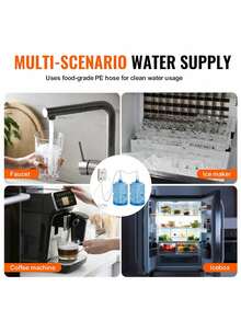 Bottled Water Dispenser Pump System, 2x5 Gallon Dispensing System, Automatic Electric Water Dispenser, Double-Pipe Water Jug Pump, Compatible Use With Coffee/Tea Machine, Refrigerator, Ice Maker - White - View 6