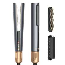 3-In-1 Multifunctional Styling Tool (Negative Ion 200M Frizz-Free Shine) | High-Speed Airflow + Rapid Heating | 3 Temperature Settings + Hot/Cold Mode | LCD Digital Display + Auto Shut-Off (Overheat Protection) | Suitable For All Hair Types (Fine/Coarse/Curly/Straight) - Grey - View 11