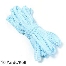 10pcs/Pack Fluffy Pompom Trim Cord, 10mm Asymmetrical Cute Yarn Rope For Clothing, Shoes, Bags, DIY Handmade Knitting Arts And Crafts Supplies - Pom-pom Lace Cord - View 14