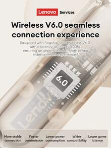 Tai nghe Bluetooth nhét tai Lenovo LE230, thiết kế da sang trọng, khử tiếng ồn cuộc gọi HD, âm thanh vòm không dây thực sự, Bluetooth 6.0, độ trễ thấp, lý tưởng cho nghe nhạc, chơi game, thể thao, văn phòng. Tai nghe không dây mini dành cho Android, iPhone, PC, quà tặng ngày lễ. - màu nâu - Xem 7