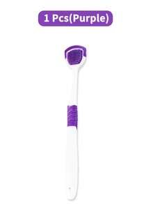 1/3/6pcs Soft Silicone Tongue Cleaner, Double-Sided Design, Gentle Cleaning For Sensitive Tongue, Removes Bad Breath, Unisex Home & Travel Fresh Breath Tool, Easy To Clean - White - View 11