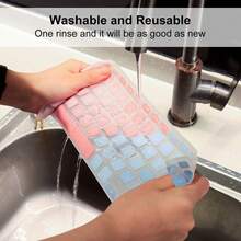 1pc English & Spanish Gradient Purple Keyboard Cover, Fit For ASUS VivoBook 15s V5000J/V5000F, VivoBook 15 V5200E/V5200J, ZenBook S2 S5300 15.6" Laptops, Waterproof, Dustproof, Soft Silicone Touch - Universal Version - View 5