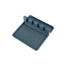 1个带滴水垫的硅胶厨房用具架，适用于各种用具，耐热勺托，适用于炉灶，厨房用具架，可放置汤勺和夹子。 - 彩色 - 查看 10