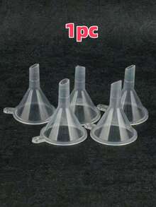3pcs/5pcs Liquid Filling Funnel, Transparent Mini Small Diameter Cosmetic Funnel, Small Bottle Funnel - Clear - View 11