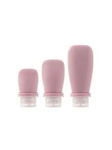 1 Set Silicone Travel Bottles, Shampoo, Cosmetics, Lotion Refillable Containers, Leak-Proof Design, 30ml, 60ml, 90ml Sizes - Dusty Pink - View 21