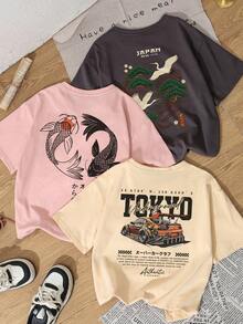 Dark Gray, Pink, and Apricot