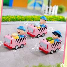 Miniso Móc khóa 3D hình xe buýt năng động của Crayon Shin Chan, thiết kế dễ thương sáng tạo, dùng trang trí túi xách/chìa khóa, quà tặng sinh nhật lý tưởng, chất liệu PVC (1 chiếc giao ngẫu nhiên) - Nhiều màu - Xem 3