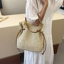 大容量复古风包包，2026春季新款，女士简约包包 - 白色 - 查看 9