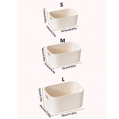 Bộ 6 hộp đựng đa năng - Thích hợp đựng mỹ phẩm, đồ ăn nhẹ, v.v. - Hộp đựng bằng nhựa tiện dụng cho nhà bếp, phòng tắm và ký túc xá.