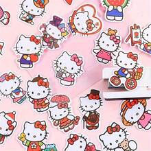 Sanrio 50张2-3英寸官方授权Hello Kitty防水乙烯基贴纸，儿童友好型涂鸦贴纸，适用于笔记本电脑、水瓶、保险杠、电脑、手机、笔记本（多种款式） - 彩色 - 查看 8