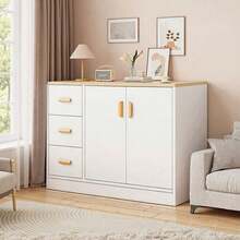 Mueble Para Zapatos Organizador De Zapatos 2 Puertas 100cm - Blanco - Ver 3