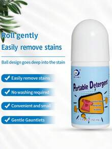 1pc/2pcs/3pcs 50ml Portable Stain Remover Roll-On, Strong Cleaning Pen, No-Rinse Quick Cleaning Liquid Roll-On Cleaner, Fabric Cleaning Tool - Multicolor - View 4
