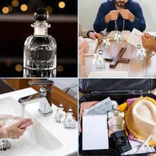 Holy Water Bottle, Catholic Mass Glass Baptism Gift For Guests, Christian Water Container With Cross, Transparent Tissue Bag, Holy Communion Host, Church Wedding Baptism (White, 24 Pieces/Set) - Multicolor - View 6